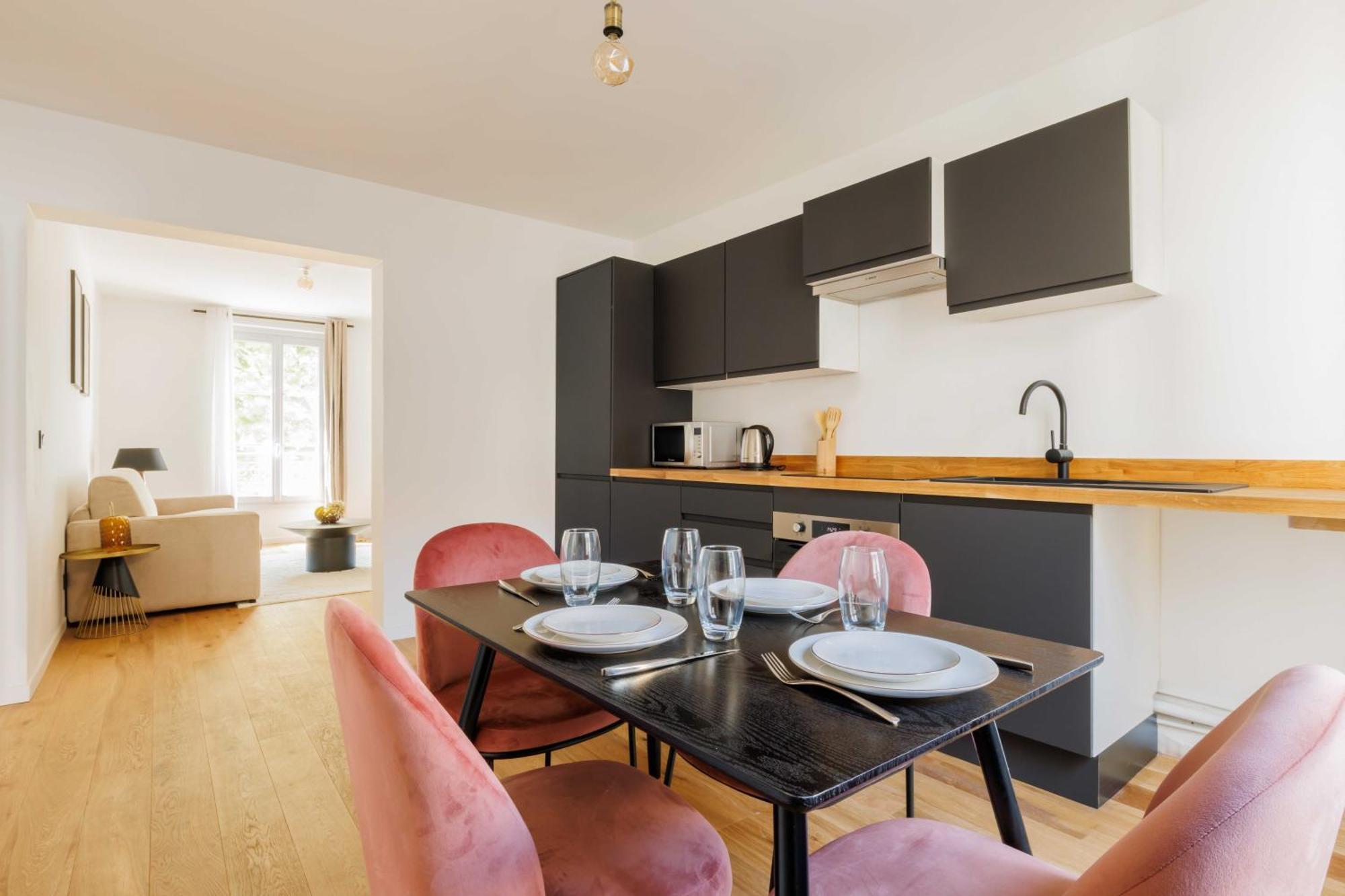 Chic Appartement - 1Br-4P - Chateau De Венсенн Екстер'єр фото